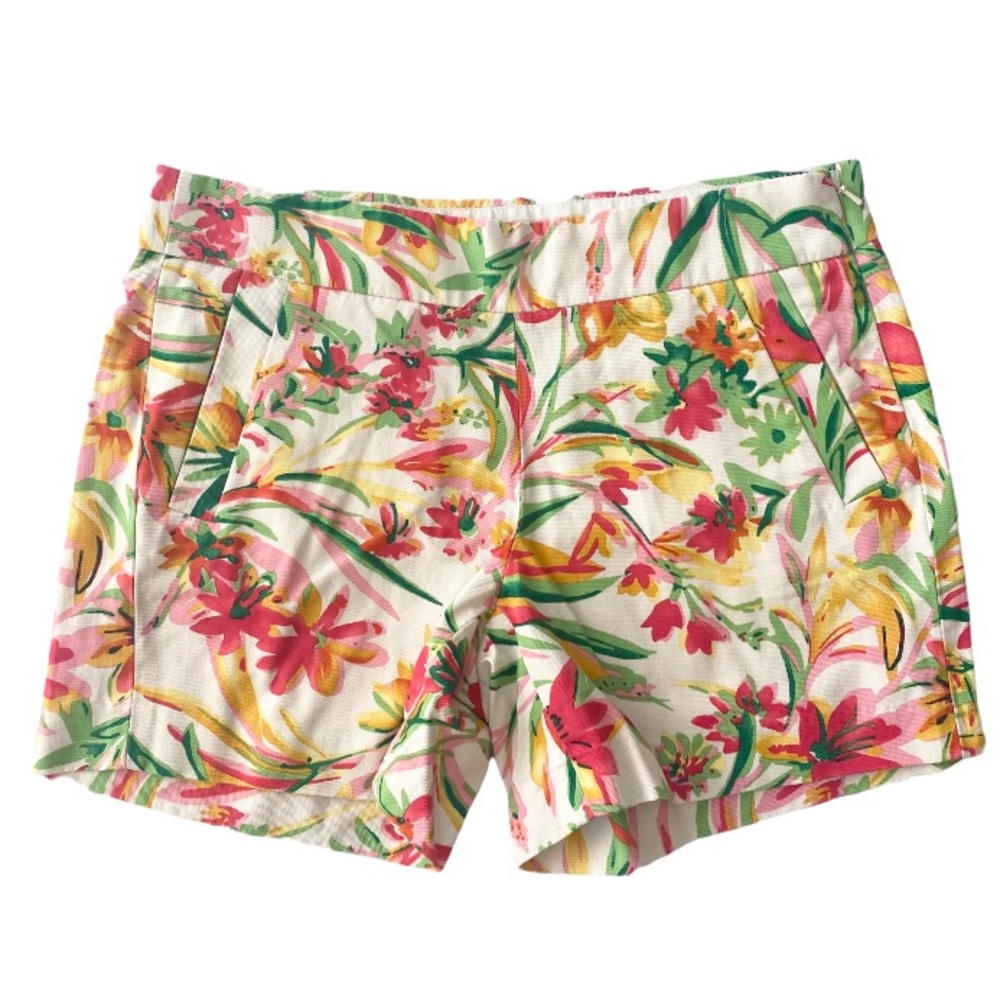 J CREW Side Zip Garden Floral Shorts